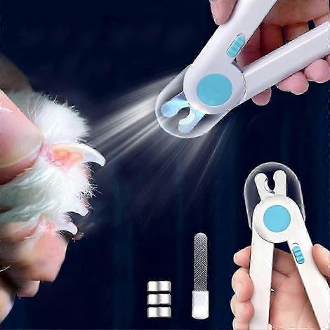 Coupe-ongles avec lumière LED, coupe-ongles et tondeuses pour animaux, anti-sang, pour chiens de petite et moyenne taille, chats et lapins (1/5)