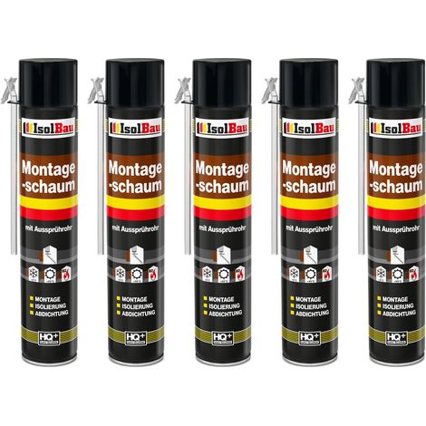 IsolBau Schlauchmontageschaum B2 Montageschaum 5 x 750 ml (1/5)