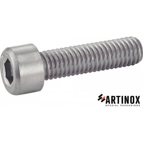 100 Vis à Métaux Tête Cylindrique Six Pans Creux 3 x 40 mm - DIN 912 - Inox A2 - D-Work