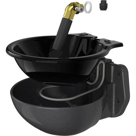 Kerbl Abreuvoir Moderne Noir 1.6 L Chauffant (1/4)