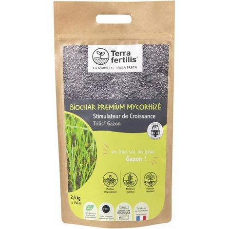 Fertilisant Gazon Mycorhizes & Biochar – 1 kg et 2,5 kg Sachet 2.5 kg (1/3)