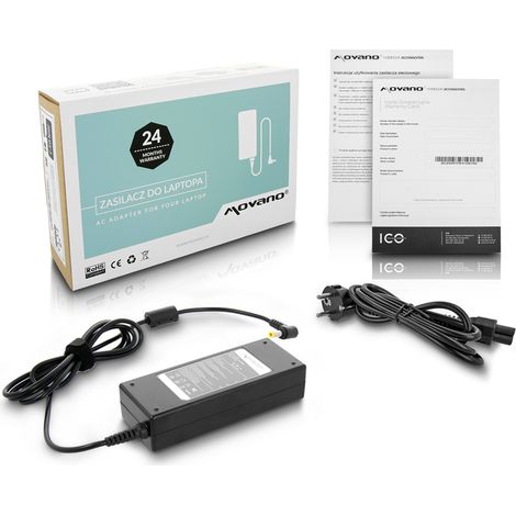 Alimentatore/caricabatterie da 72 W per LCD, 12 V 6 A, 5,5 x 2,5 mm (1/5)