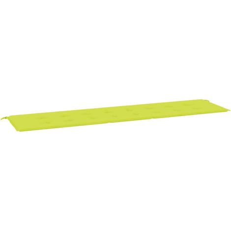 Coussin de banc de jardin,Coussin d'extérieur vert brillant 200x50x4cm tissu oxford CFW496050 (1/5)