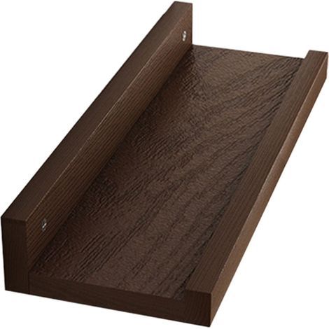 Schwebende Wandregale 30 x 12,5 cm (12 x 5 Zoll) – 3er-Set – Schwebendes Regal aus Holzwerkstoff mit Rand – Schwebende Wandregale für Schlafzimmer, Badezimmer, Küche, Büro und Wohnzimmer (1/5)
