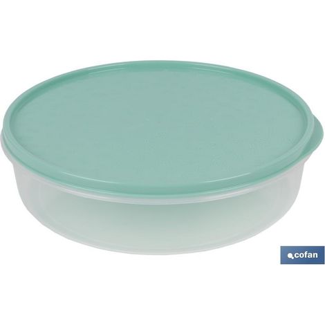 Pack de 6 boîtes hermétiques rondes vertes 24.5x6.5cm