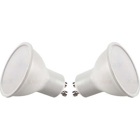 GU10 LED-Lampen, 2er-Pack, je 1,2 W, entspricht PAR16, nicht dimmbar, warmweiß (3000 K), energiesparender Strahler (1/4)