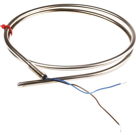 Thermocouple type K Ø 6mm, L 1m, +1100°C max à Câble ( Prix pour 1 )