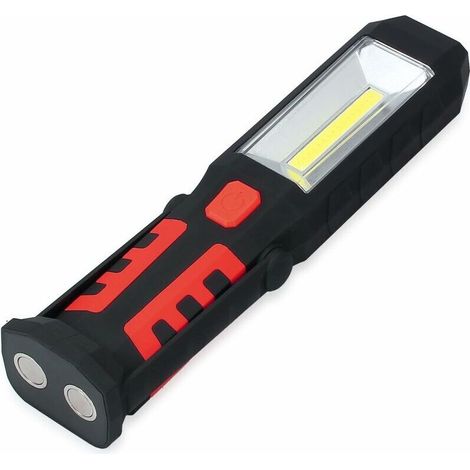 Lampe De Travail - LED COB 3 W - Base Magnétique Rotative 180° - USB Rechargeable - Pour Camping Pêche Bricolage Éclairage D'urgence - 1 Pièce (1/5)