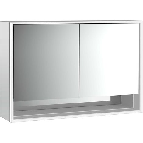 emco loft Lichtspiegelschrank mit Unterfach, 1200 mm, 2 Türen, (1/5)