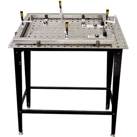Kit pour la fixation de tubes carrés Table FixturePoint + Brides + accesoires TBHKM100 (1/3)