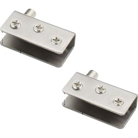 2pcs 52x16mm Frameless Glass Door Hinge Stainless Steel Glass Door Hinge Glass Clip MUMU (1/3)