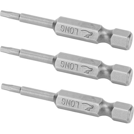 10 Stück elektrische Schraubendreherbits, Sechskantaufnahme, magnetisch, gehärtet, Ersatzteile, 2 mm (1/5)