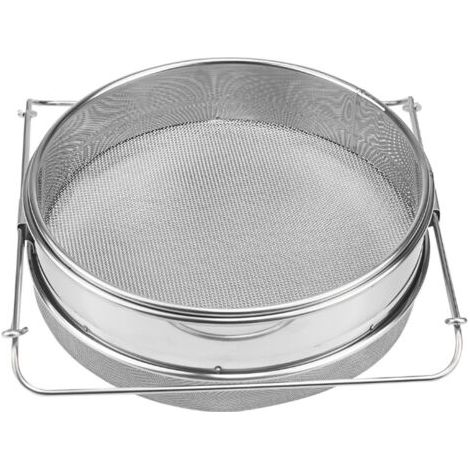 Filtre à miel double couche, filtre à miel en acier inoxydable, double passoire avec poignée réglable, filtre à miel (1/4)