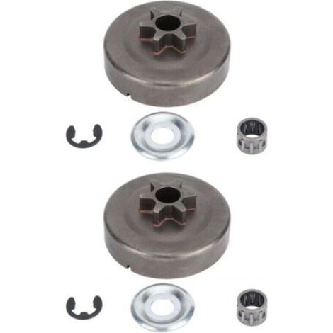Pignons tambour embrayage STIHL Transmission moteur 2pcs, compatible 017/018/021/023/025/MS170-MS250 Propriétaires STIHL (1/4)