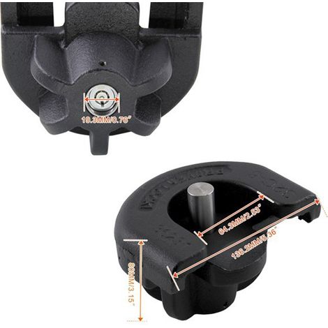 Antivol de remorque ProvenLocks modèle S175, 2 5/16 pouces (5,9 cm), robuste (1/4)