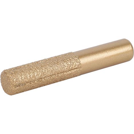 Fraise diamantée à queue droite brasée dorée pour quartz, pierre et marbre, couteau à jointure 12,7 x 13,5 x 75 mm (1/5)