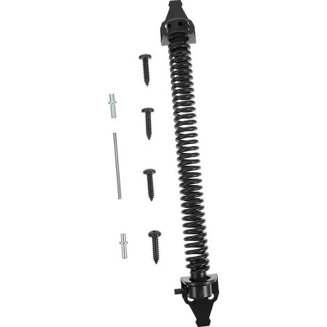 Charnière de portail robuste à fermeture automatique, charnière à ressort réglable pour porte de clôture métallique, finition extérieure durable (1/5)