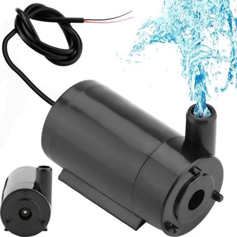 Mini pompe à eau submersible ultra silencieuse - Câble d'alimentation pour pompe de fontaine d'hydroponie pour aquariums, étangs, fontaines de jardin, statues, système d'hydroponie 80 (1/4)