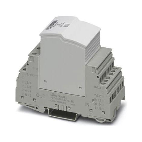 Parafoudre Phoenix Contact, = 1,5kV, 3 phases, montage Rail DIN PLT-SEC-T3-3S-230-FM ( Prix pour 1 )