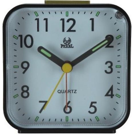Réveil silencieux Pxcl, sans tic-tac, à piles, avec veilleuse, grand écran et fonction snooze, idéal pour la chambre ou le bureau. (1/3)