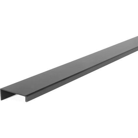 tirador aluminio modelo way acabados laton oscuro, negro mate, anodizado mate acabado negro mate dist. agujero 736mm