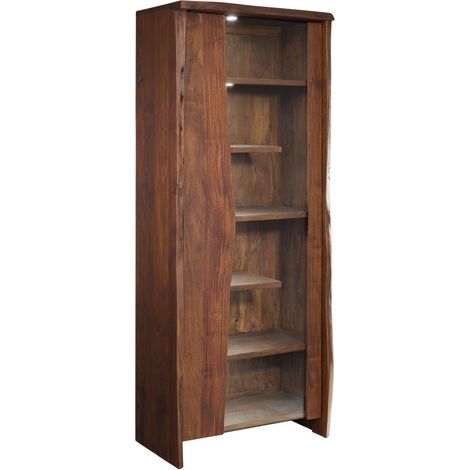 vetrina in legno di Acacia 81x45x204 marrone laccato PURE ACACIA 207