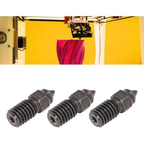 Hochgeschwindigkeits-Düse aus gehärtetem Stahl, 3-teilig (1,75 mm/0,4 mm), passend für Creality Ender-3/V3/SE 3D-Druckerzubehör. (1/5)