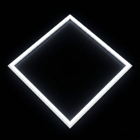 Dalle LED Cadre Lumineux CCT 60x60 40W - 3000K/4200K/6400K - Pack de 2 - SILUMEN (1/4)