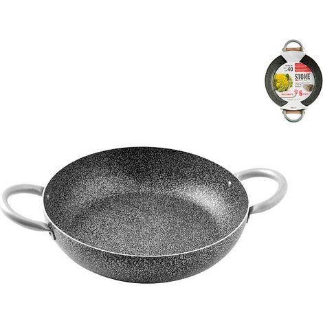 Sartén Family Stone 40 cm antiadherente de aluminio con 2 asas (1/2)