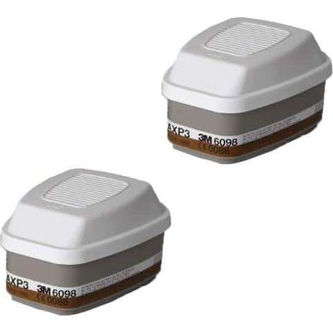 Filtres antigaz et anti-poussières 3M 6098 AXP3R x 2