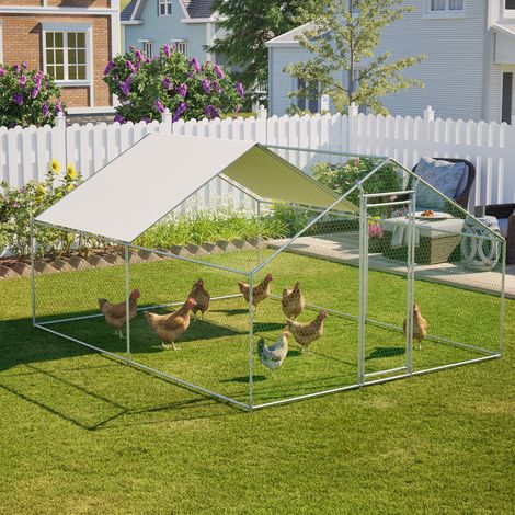 Enclos extérieur pour volailles 3 x 4 x 2 m avec toit PE étanche et serrure HAVRYA (1/5)