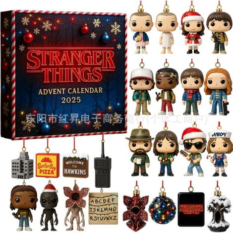 Calendrier de l'Avent Stranger Things 2025, calendrier de l'Avent 2D de 24 jours (1/2)