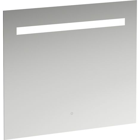 Miroir Leelo courant avec éclairage LED horizontal intégré, cadre