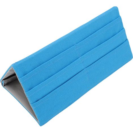 Organisateur Cartes Poker Textile Repliable Multi-Étagé Design Casier Cartes Jeu Socle De Bureau Bleu (1/5)