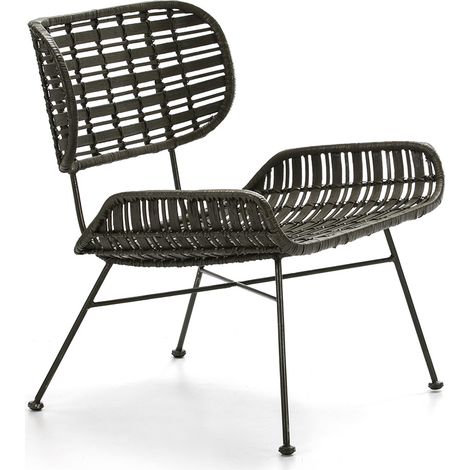 Sillon 63X66X71 Metal Verde/Mimbre Verde (1/4)