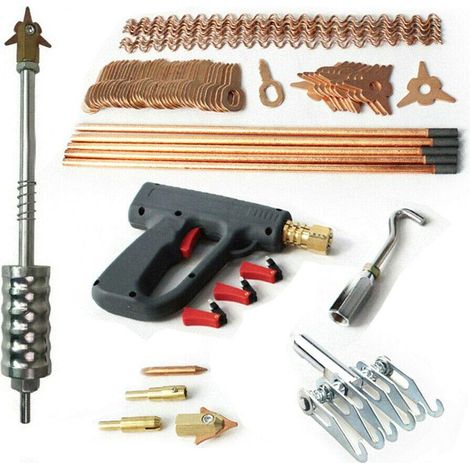 86-teiliges Dellenreparaturset – Spotter-Zubehör – Punktschweißelektroden – Schweißgerät – Karosserie-Reparaturset