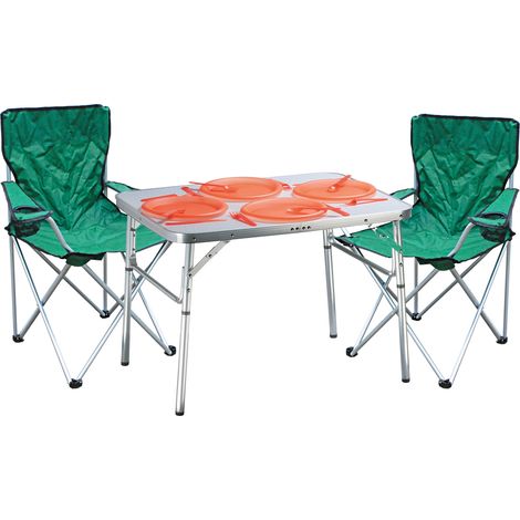 3-teiliges Campingmöbel Set-M44756+2xMSP1000