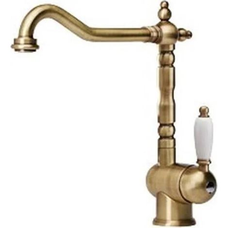 Franke – Mitigeur de lavabo bronze 290mm – Bec rotatif 360° – Mousseur Honeycomb – Montage boulon fileté – Débit 12 l/min