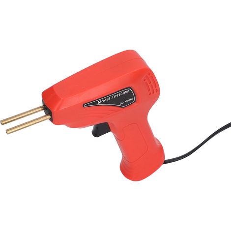 Pistolet de soudage plastique pour réparation de pare-chocs, norme européenne 200V-240V, rouge. (1/5)