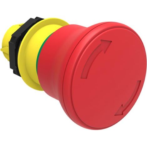 Pulsante a fungo rosso conforme iso 13850 Lovato (1/2)