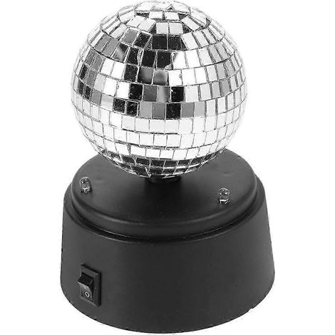 LED-Tischleuchte mit rotierender Discokugel, batteriebetrieben. Geeignet für Restaurants, Bars, Außenbereiche und Bühnen. (1/5)