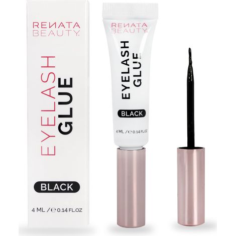 Colle pour Faux Cils - Colle Noir 24hs pour Extension de Faux Cils - Colle à Cils en Grappes Imperméable pour Cil Individuel, Cluster, Bouquet - Tube avec Brosse Double Fonction (1/5)