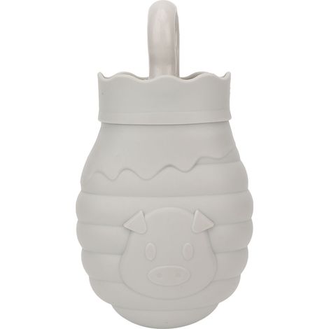 Bouillotte d'hiver portable 500ml, en caoutchouc doux, motif cartoon mignon pour étudiant, maison ou dortoir (1/5)
