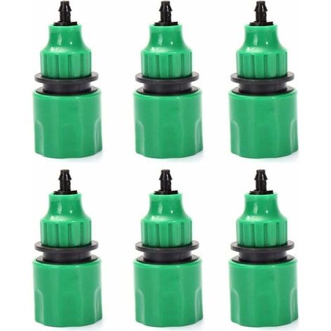 Gartenschlauch, Einweg-Schlauchadapter, Wasserhahnanschluss für Bewässerung, 6er-Set (1/4)