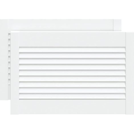 Maison Exclusive - Lamellierte Türen 2 Stk. Weiß 69 x 49,4 cm Mas