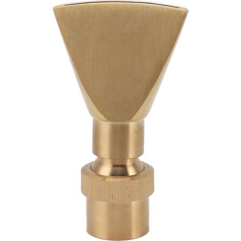 Fan-shaped fountain nozzle, adjustable copper uniform water spray head for G1in park (1/5)