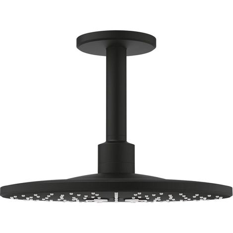 Grohe Rainshower SmartActive 310 Ensemble douche de tête et bras 142 mm, 2 jets Noir, 22124KF0 (1/3)