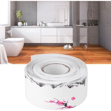 Ruban d'étanchéité étanche, joint de douche, 1 pièce. Ruban étanche, bande d'étanchéité pour douche, ruban de joint, bande d'étanchéité, bande d'étanchéité pour cuisine, 3 pièces. (1/5)