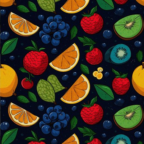 Tela decorativa para exteriores Oxford - Motivo frutal  DX6503 (1/5)
