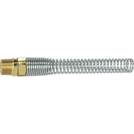 Riegler Starre Verschraubung, Knickschutzfeder, G 3/8, Schlauch-Ø 10x8 (1/2)